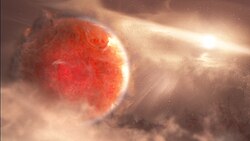 Artist's impression of a newly-formed protoplanet