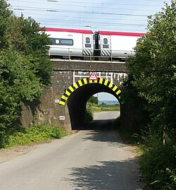 Train Robbers' Bridge in Buckinghamshire, England, site of the 1963 Great Train Robbery