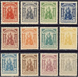 Stanley Gibbons colour guide stamps printed by Perkins Bacon