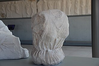 Torso of Selene from the East Pediment of the Parthenon, Acropolis Museum.