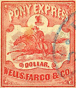 Pony Express Stamp, 1860