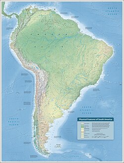 South America's landforms and land cover
