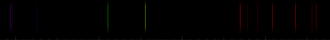 Color lines in a spectral range