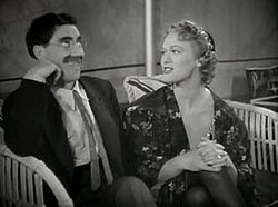 Groucho and Eve Arden in a scene from At the Circus (1939)