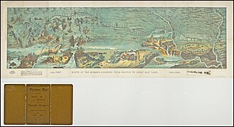 Route of the Mormon pioneers from Nauvoo to Great Salt Lake