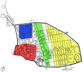 Settlement phases of Pompeii First (Samnite) town First expansion, 4th century BC Second expansion Roman expansion, from 89 BC