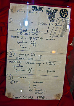 'Hey Jude' memo, written by McCartney