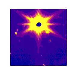 Asteroid 6481 Tenzing, center, is seen moving against a background of stars in this series of images taken by the James Webb Space Telescope's instrument NIRCam.