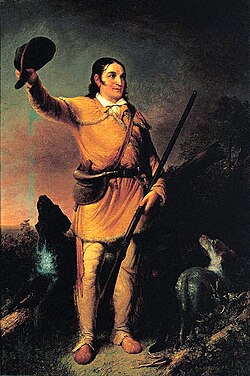 Portrait of Davy Crockett by John Gadsby Chapman