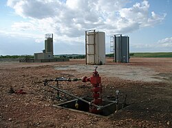 Well head after all the hydraulic fracturing equipment has been taken off location
