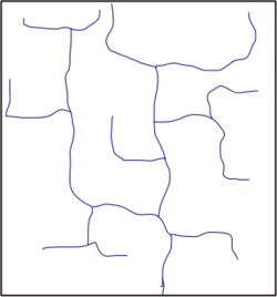 Rectangular drainage pattern