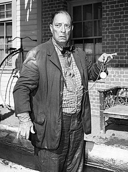 Keaton as a time traveler in the 1961 Twilight Zone episode "Once Upon a Time"