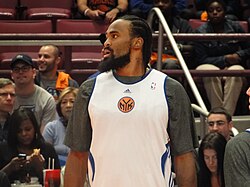Ronny Turiaf at a New York Knicks practice (October 2010)