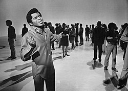 Brown performing in 1969