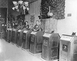 A San Francisco Kinetoscope parlor, c. 1894–95.