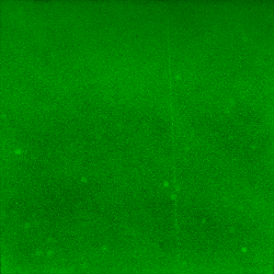 Lidar operating (thin vertical beam at center right).