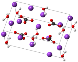 Structure of monohydrate at 346 K