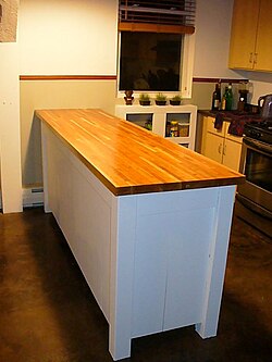 Butcher block counter top