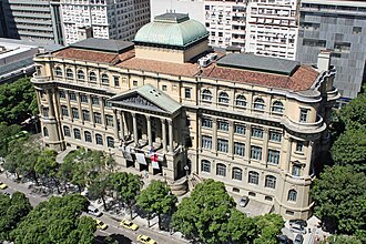 The National Library of Brazil in Rio de Janeiro, considered by UNESCO as the largest library in Latin America.