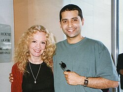 Mills and Firdous Bamji in 1997