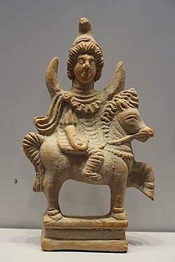 Mounted Mēn wearing a Phryian cap (Roman era, 3rd century AD)