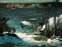 North River by George Bellows, 1908, Pennsylvania Academy of the Fine Arts
