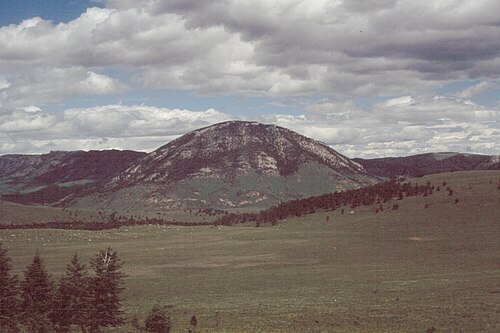 Laccolith in Limestone Butte, Montana