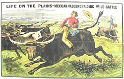 Exhibition riding in Buffalo Bill's Wild West Show