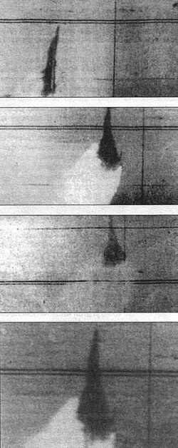 Israeli Mirage III shot down by an Egyptian MiG-21 during the Yom Kippur War