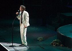 Richard performing in London during the 50th anniversary tour in 2008