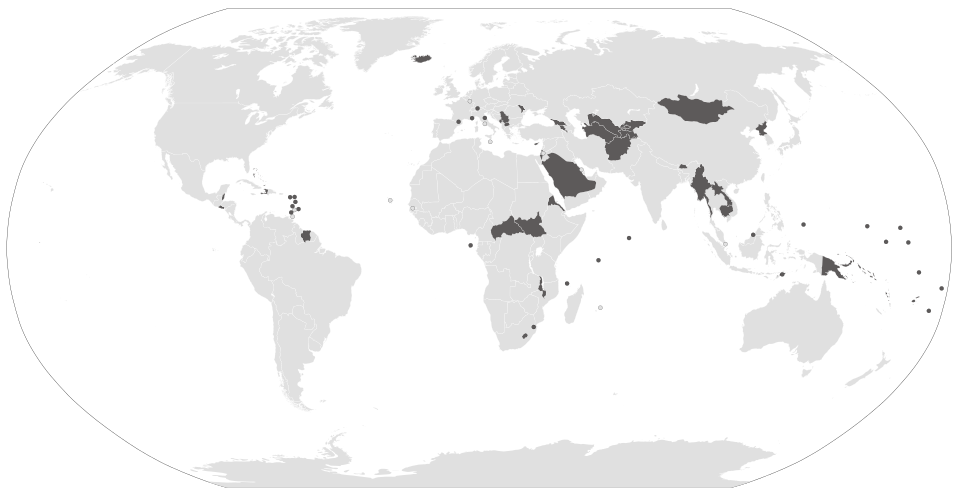 Member states of the United Nations that have never been members of the United Nations Security Council as of 2026[update]