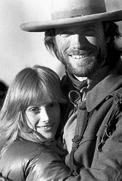 Locke and Eastwood in 1975 during the filming of The Outlaw Josey Wales