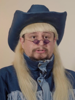 Oliver Tree, American songwriter wearing a cowboy hat