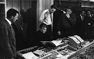 Audio recording for CBS of Symphony No. 3 by Danish composer Carl Nielsen in Copenhagen, 1965