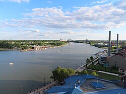 The Maumee River as it passes through Toledo