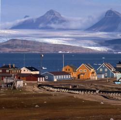 Ny-Ålesund in summer.