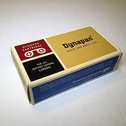 3M Dynapan monochromatic 126 film cartridge in box (expired: February 1969)