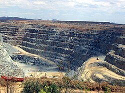 Gold mine at Ravenswood in North Queensland. Mining is one of the state's major industries