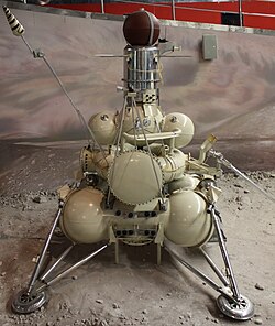 A model of the Luna 16 Moon soil sample return lander