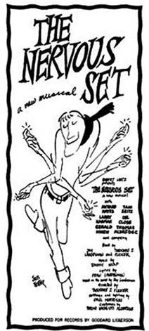 Feiffer's ad art for the Beat musical The Nervous Set (1959)