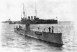 Akula (launched in 1907) was the first Russian submarine able to cruise long distances.