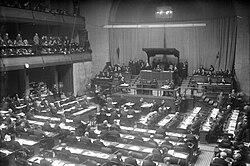 The League of Nations assembly, held in Geneva, Switzerland (1930)