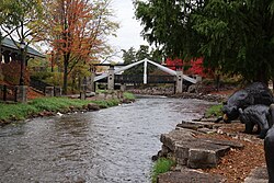 A portion of the Fox River Trail, along the Fox River in Waukesha