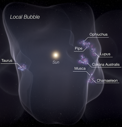 Local Bubble and its molecular clouds