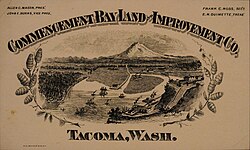 The Commencement Bay Land and Improvement Co. played a major role in the city's early growth.