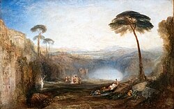 J. M. W. Turner's 1834 painting of the Golden Bough incident in the Aeneid