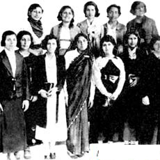 First group of women who entered university in Iran