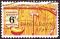 1968 Boone commemorative stamp
