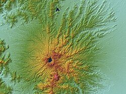 Mount Pinatubo relief map