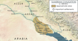 The Sumerian civilization was made possible by the floodplains of the Tigris and Euphrates rivers.